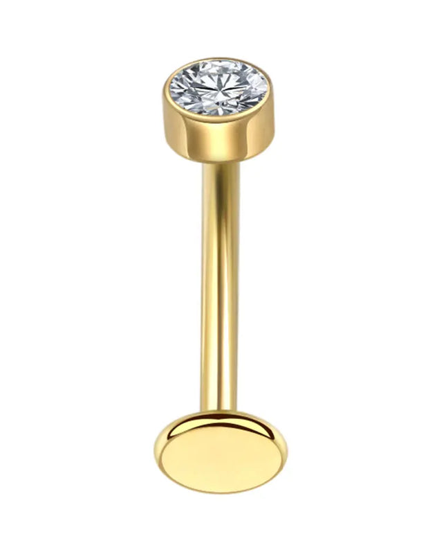 1Pc Titanium Zircon Belly Button Ring Round Heart Flower Navel Piercing Nombril Jewelry 14G Belly Piercing Ombligo