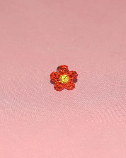 1PC Crystal Flower Helix Piercing Earring Stainless Steel Ear Piercing Conch Flat Piercing Cartilage Ear Stud Body Piercing