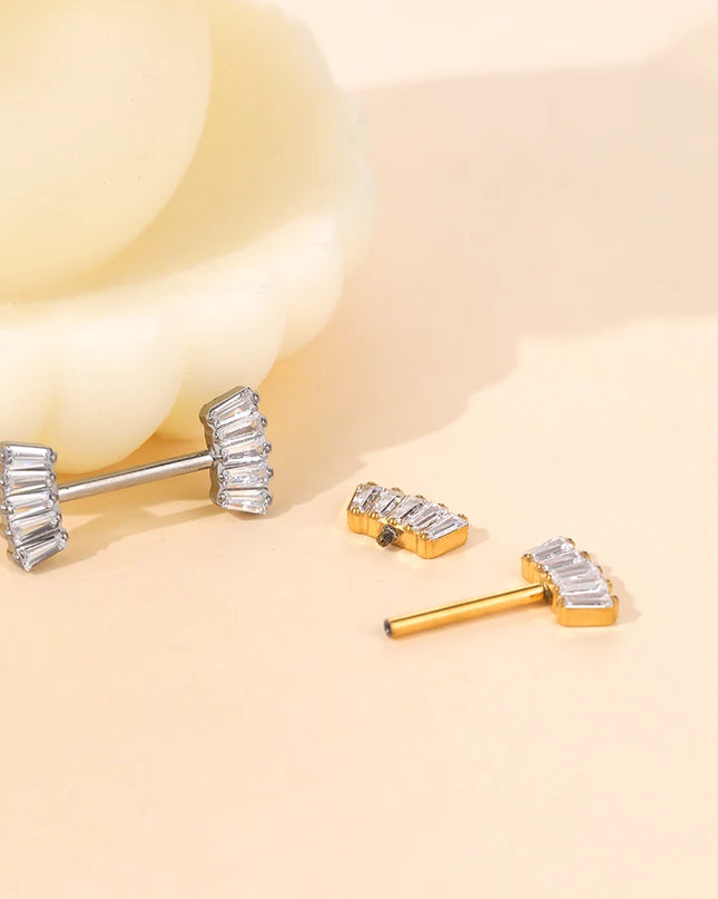 1Pc G23 Titanium Nipple Piercing Barbell Ring Flower Internally Threaded Nipple Shield Ring for Sexy Women Body Piercing Jewelry