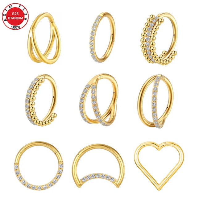 Septum Piercing Nose Ring for Women Piercing for The Ears Tragus Lip Zircon Jewelry Ladies Sexy Perforated Labret Body Jewelry