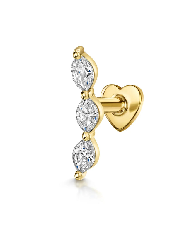 AIDE Heart Round Ball Flat Helix Piercing Earring 925 Sterling Silver Ear Studs Geometric Zircon Exquisite Trinket Studs Aretes