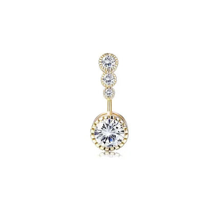 Bobisty Navel Rings for Women Navel Stainless Steel Snake Evil Eye Heart CZ Belly Button Navel Rings Belly Piercing Jewelry
