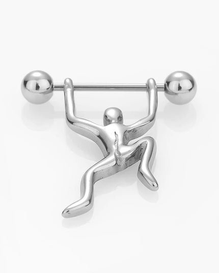 1PC Stainless Steel Matte Nipple Piercing 14G Nipple Ring Body Jewelry Bulk Tongue Piercing Lot Nipple Piercing Bar Pack