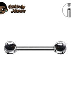 Silver-Black / 14G 1.6x12x4mm