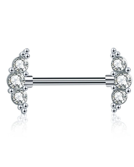 1 Pair Heart Barbell Nipple Ring Piercing Helix Piercing Sexy Nipple Jewelry High Quality Zircon Nipple Rings For Women Oreja