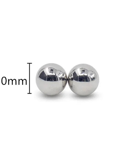1Pair Ultra Powerful Magnet Nipple Piercing Women Balls Clamps Strong Magnetic Clitoris Bondage Sexy Body Piercing for Couple