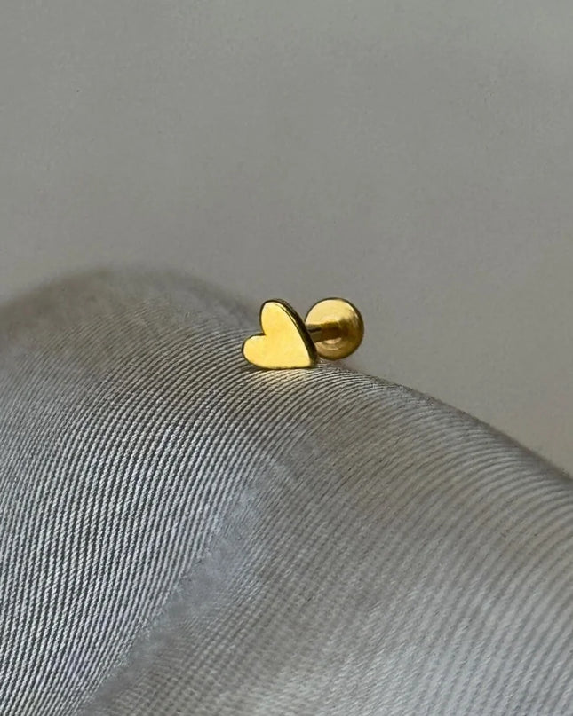 AIDE Heart Round Ball Flat Helix Piercing Earring 925 Sterling Silver Ear Studs Geometric Zircon Exquisite Trinket Studs Aretes