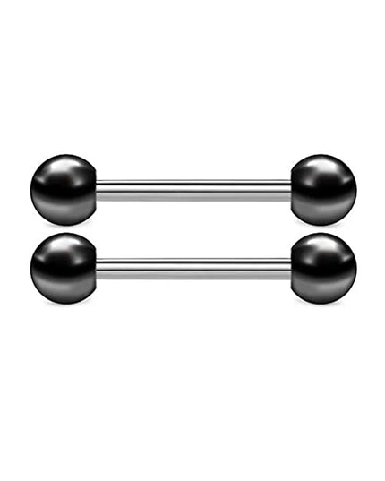 48 Pcs/2 Pcs Nipple Ring Tongue Ring Surgical Steel Straight 14G Barbell Piercing Jewelry 12MM 14MM 16MM Women's and Men's Glow