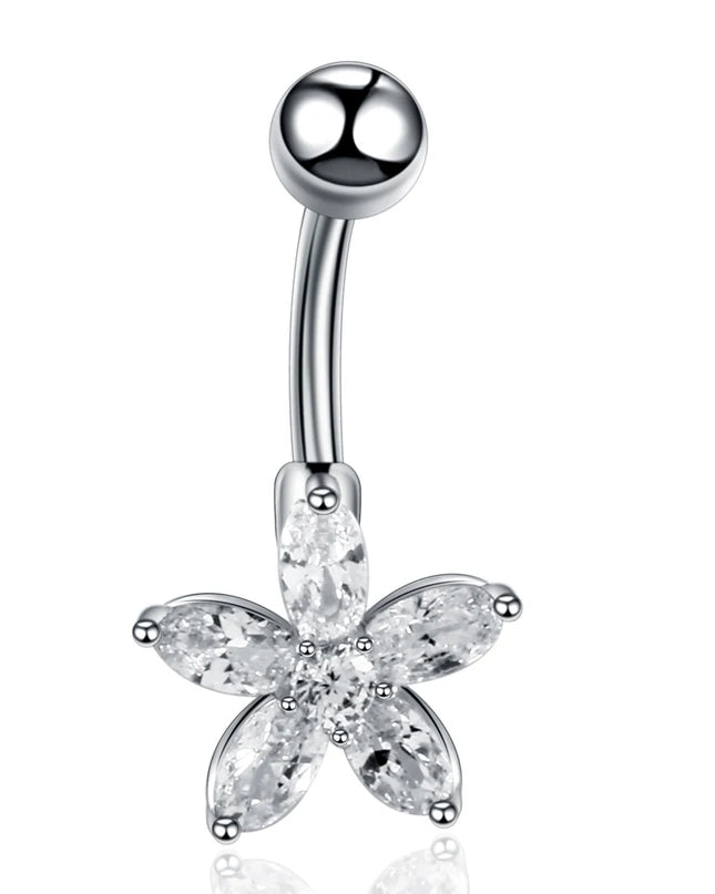 1Pc Surgical Steel Belly Button Ring Navel Nombril Piercing CZ Belly Ring Sexy Women Belly Piercing Body Jewelry Ombligo 14G
