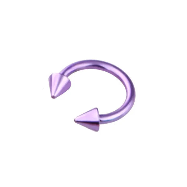 8X 16G 1.2mm Multicolour Septum Horseshoe Nose Ring Steel 3mm Cone Ear Tragus Monroe Lip Stud Body Piercing