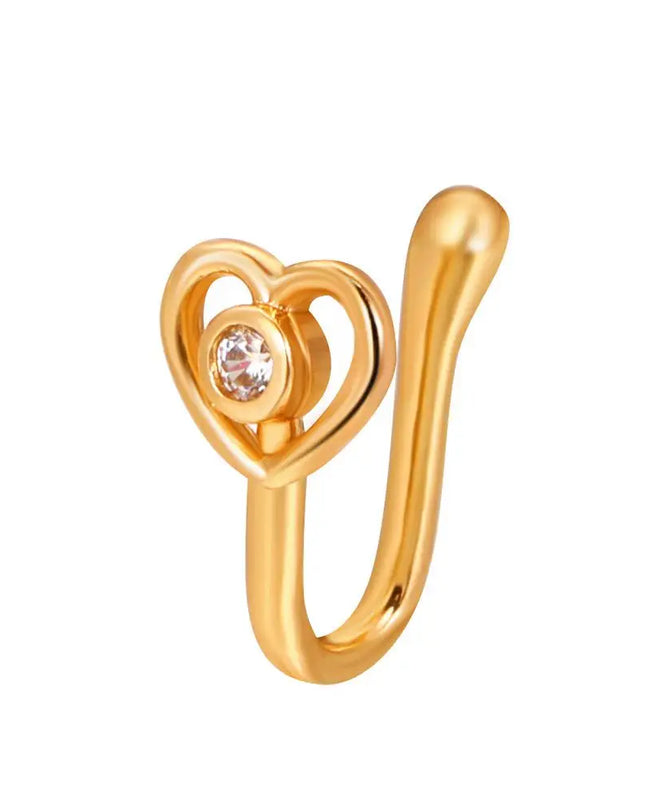 Men Women Nose Ring Clip Fake Septum Piering Rock Hip Hoop Punk Stainless Steel Body Jewelry Non Perforation Nose Clip Ring 2026