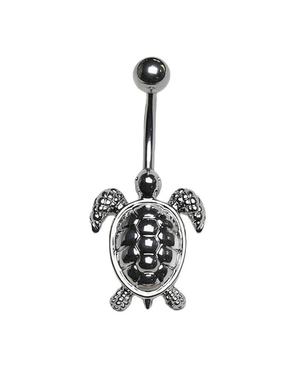 Retro Sea Turtles Belly Button Nail Rings Stainless Steel Anti Allergy For Women Belly Piercing Jewelry Gift