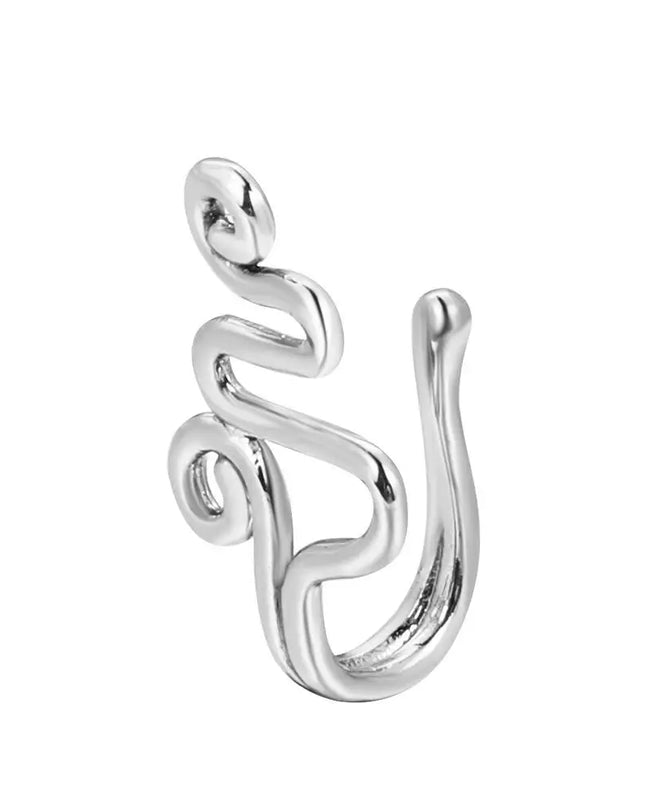 Men Women Nose Ring Clip Fake Septum Piering Rock Hip Hoop Punk Stainless Steel Body Jewelry Non Perforation Nose Clip Ring 2026