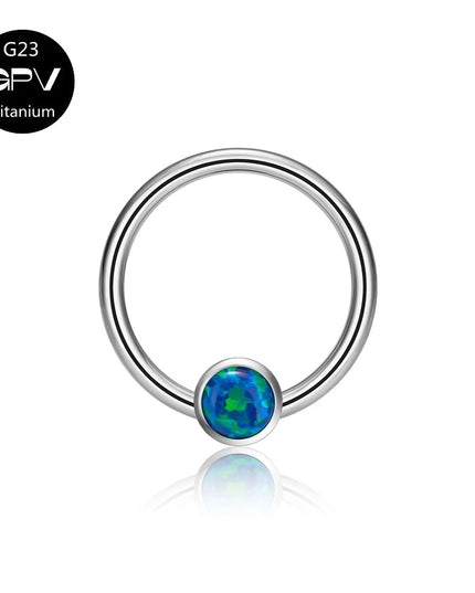 G23 Titanium Nose Ring Middle Clip Ball Popular Men's And Women's Punk Puncture Jewelry Nasal Septum Ring