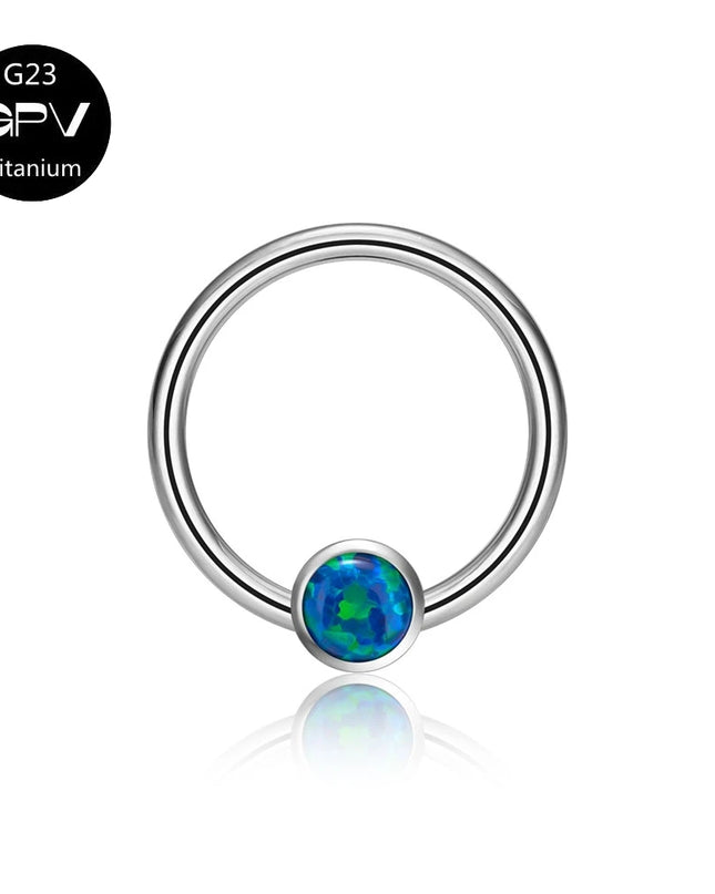 G23 Titanium Nose Ring Middle Clip Ball Popular Men's And Women's Punk Puncture Jewelry Nasal Septum Ring