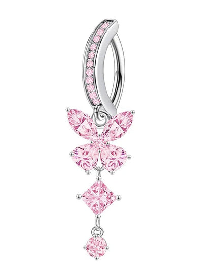 Exquisite Butterfly Belly Button Sexy Body Piercing Jewelry For Women Zircon Navel Barbell Fashion Belly Rings Gifts