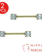 1 gold / Nipple Rings / China Mainland|body|Geometric