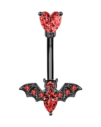 1PCS Bat Belly Button Piercing Jewelry 14G Claw Belly Ring Body Piercing Bee Navel Piercing Heart Belly Bars Piercings Ombligo