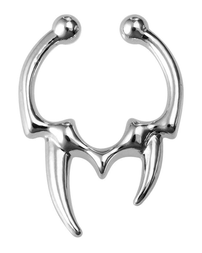 1-3pcs Fake Clip on Nose Rings Hoop Septum Non Piercing Nose Cuff Stainless Steel Horseshoe Punk for Men Women Body Jewelry