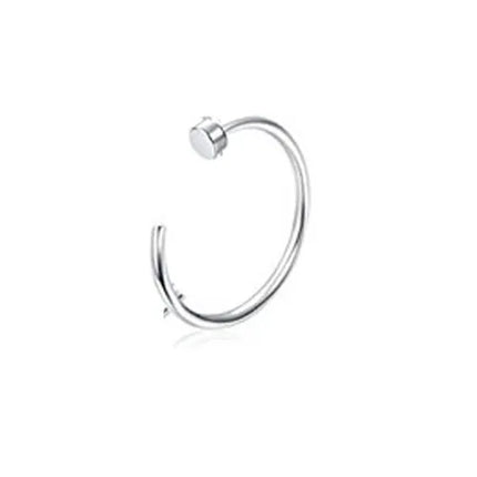 FASACCO 22G Surgical Steel Nose Rings Hoop for Men Women C-Shape Flat Thin Nose Ring Cartilage Tragus Ear Body Piercing Jewelry