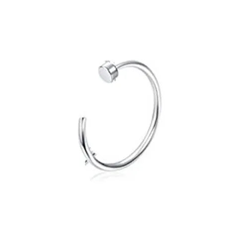 FASACCO 22G Surgical Steel Nose Rings Hoop for Men Women C-Shape Flat Thin Nose Ring Cartilage Tragus Ear Body Piercing Jewelry