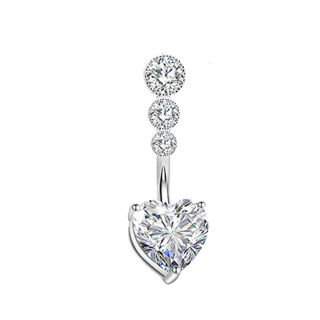 1PCS Butterfly Belly Button Piercing Jewelry 14G Heart Belly Ring Body Piercing Bee Navel Piercing Belly Bars Piercing Ombligo