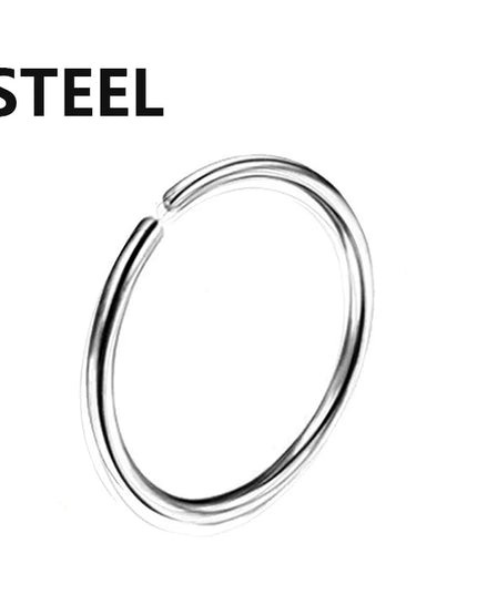 Nose Rings Hoops Double Septum Rings Cartilage Hoop Earring Piercing Nariz Open Stacked Hoop Nose Rings for Women and Men