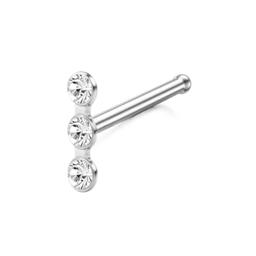 Bobisty 1Pc Nose Rings for Women Men Surgical Stainless Steel Retainer Clear Nose Rings Hoops Cartilage Tragus Piercing Jewelry