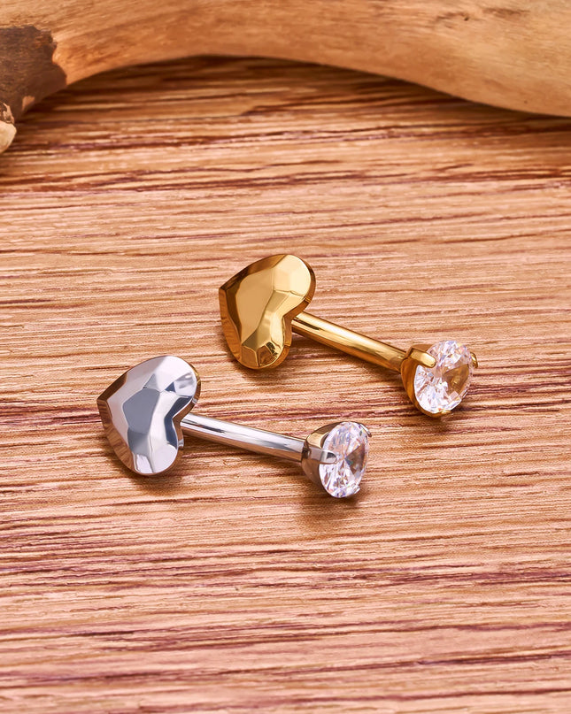 F136 G23 Titanium Belly Button Rings Hypoallergenic Internal Thread Butterfly Cloud Heart with Crystals Body Piercing Jewelry