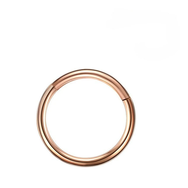 Classic Punk Stainless Steel Piercing Seamless Connection Nose Ring for Women Men Hip Hop Body Piercing Jewelry Not Allergic