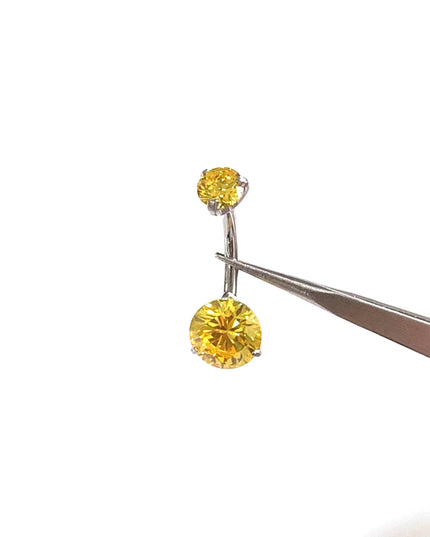 G23 Titanium Belly Button Ring Hypoallergenic Belly Rings Piercing 14G 10mm Navel Piercing Jewelry with Round Cubic Zirconia