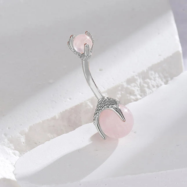 Belly Button Clear Zircon Bezel Piercing Internally Threaded Navel Ring Body Jewelry Belly Ring Gifts