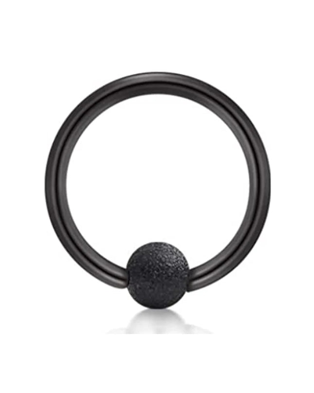 WKOUD Septum Rings Hoop Nose Ring Horseshoe Stainless Steel Cartilage Earrings Hoop Helix Tragus Septum Piercing Jewerly Black