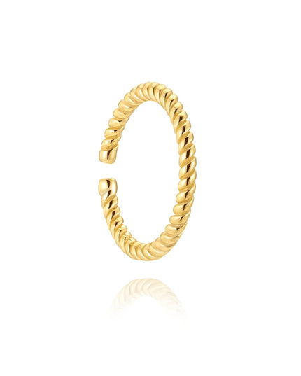 Aide Sterling Silver 925 Pierceing Zircon Nose Ring Simple Round Size Printing Twist Rope Nose Ring Women Jewelry Nose Rings 1pc