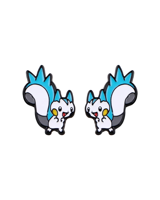 Cute Metal Stainless Steel Piercing Ear Stud Earring For Man Woman Enamel Jewelry Earrings Decorations Fashion Accessories Gifts
