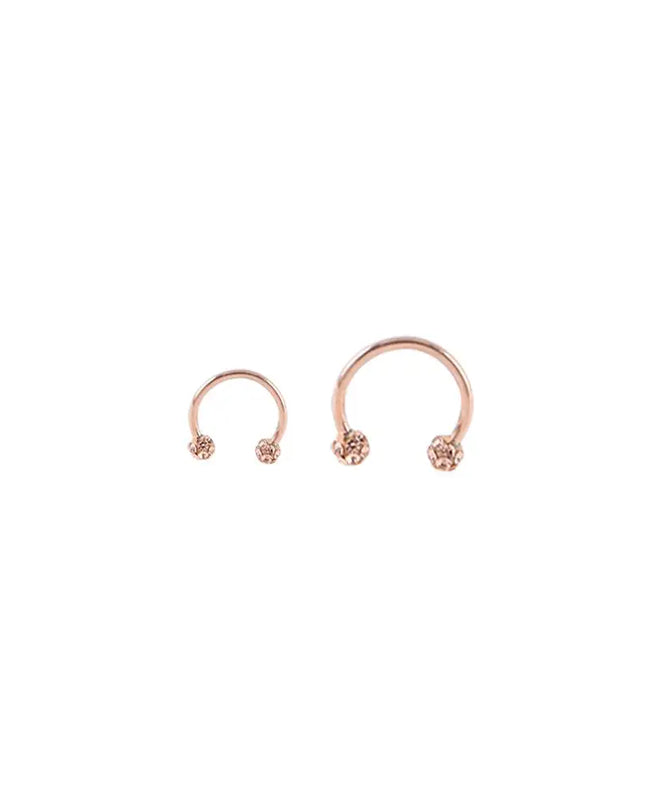 Nose Cuff Punk Gifts Men Earrings Diamond Septum Rings Piercing Nose Ring Body Jewelry Stainless Steel