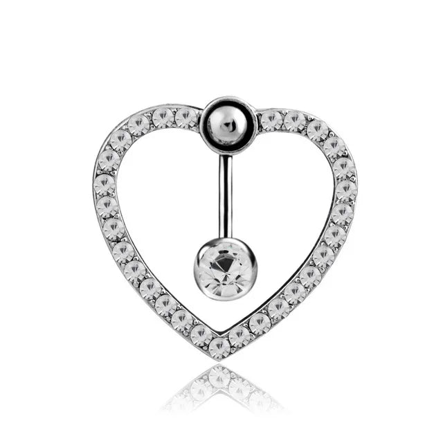 1PCS Butterfly Belly Button Piercing Jewelry 14G Heart Belly Ring Body Piercing Bee Navel Piercing Belly Bars Piercing Ombligo