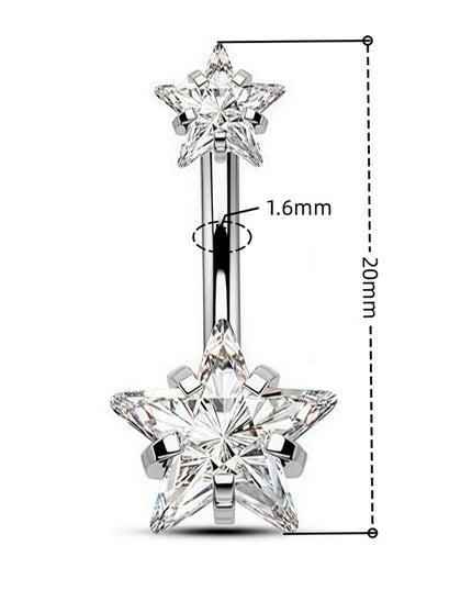 Sexy Belly Navel Piercing Stainless Steel Fashion Heart Belly Button Ring For Women Girls Belly Piercing Ring Body Jewelry