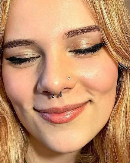Stainless Steel Magnet Nose Ring Fake Piercing Horseshoe Rings Nose Clip Non-pierced Nose Hoop Fashion Women Men Body Jewelry