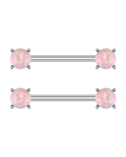 A Pair Cute Heart Dangled Nipple Piercings Barbell for Women Pink Color Moon Butterfly Shaped Sexy Nipple Rings Shield Bar Sets