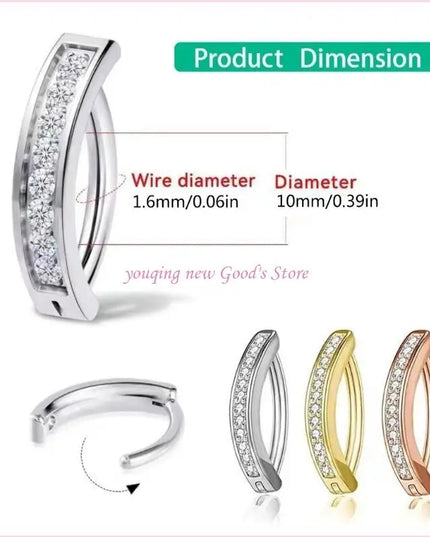 57QA Versatile Belly Button Rings Set of 8 Stainless Steel Navel Rings Body Piercing