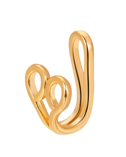 Men Women Nose Ring Clip Fake Septum Piering Rock Hip Hoop Punk Stainless Steel Body Jewelry Non Perforation Nose Clip Ring 2026