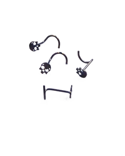 1pcs 20G Stainless Steel Nose Stud Rings for Women Nose Piercing Bend Butterfly Nose Ring Earring Nose Studs Piercing Jewelry