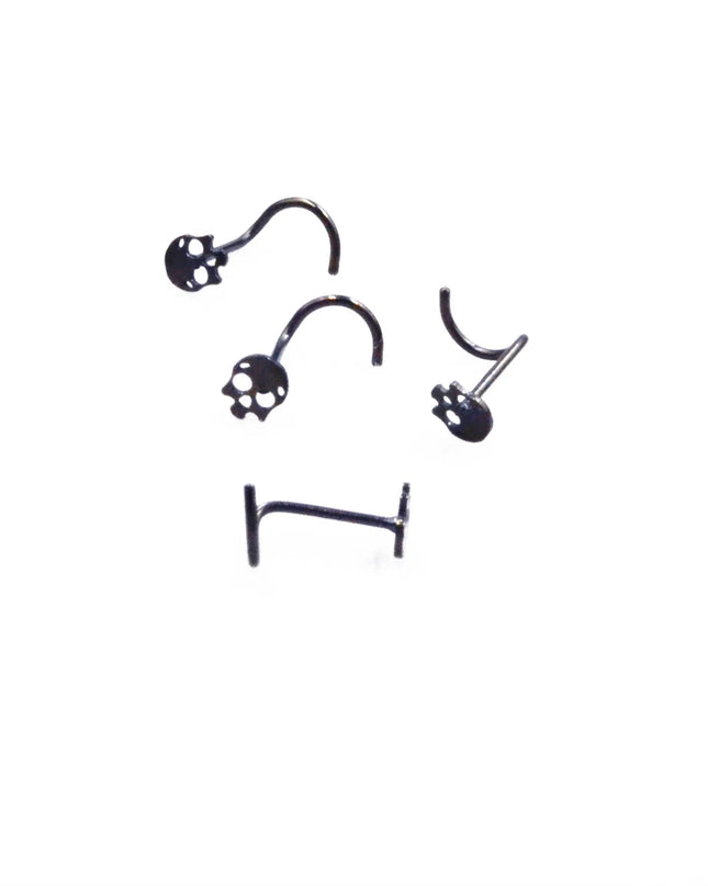 1pcs 20G Stainless Steel Nose Stud Rings for Women Nose Piercing Bend Butterfly Nose Ring Earring Nose Studs Piercing Jewelry