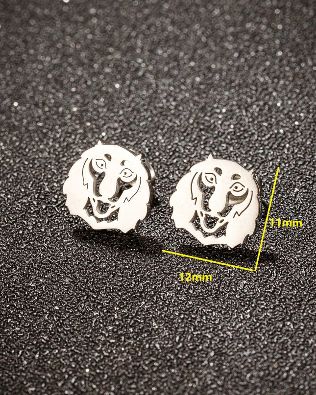 Pet Dog Ear Piercing For Women Cute Love Dachshunds Stainless Steel Corgi Dog Animal Stud Earring Free Shipping Brincos