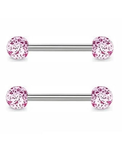 1Pair Pink Butterfly Nipple Piercing Jewelry Shiny Crystal Nipple Rings For Women Girls Heart Nipple Barbells Piercing Pezon