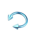 8X Blue / Nose Rings & Studs / Face|C-shaped and spiral