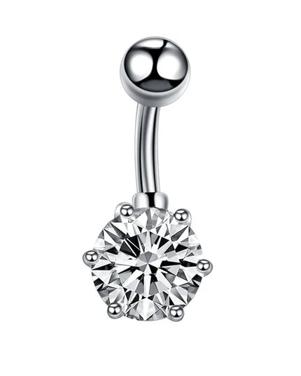 1Pc Surgical Steel Belly Button Ring Navel Nombril Piercing CZ Belly Ring Sexy Women Belly Piercing Body Jewelry Ombligo 14G