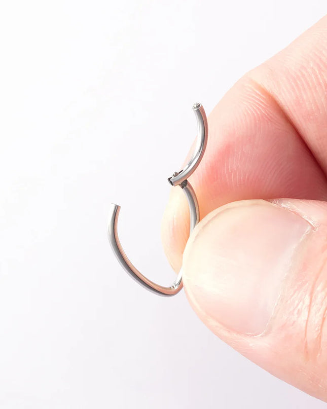 Drip nose Ring Fashion stainless steel closed ring Hinge nasal septum ear bone multi-purpose ring piercing jewelry