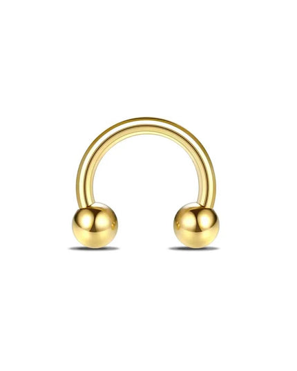 1/6/12PCS Nose Septum Rings 16G Surgical Steel Nose Piercing Jewelry 8mm 10mm 12mm Horseshoe Lip Earring Eyebrow Hoop Gold